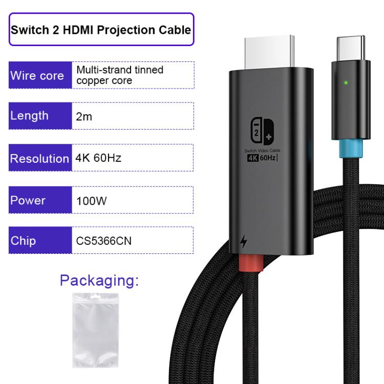 4K 30Hz USB-C / Type-C to HDMI HD Adapter Cable, Length: 1.8m(White) - HoMEdemic™ 