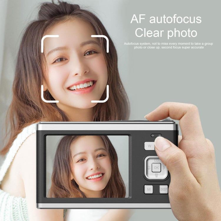 4K HD Optical Dual Lens Digital Camera 50MP Dual Screen Selfie Camera, No Memory(Black) - HoMEdemic™ 