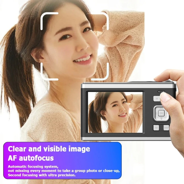 4K HD Optical Zoom Digital Camera 60MP Dual Screen Selfie Camera, No Memory(White) - HoMEdemic™ 