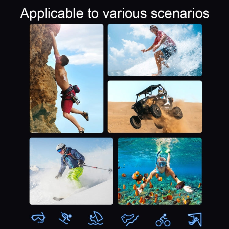 4K HD Touch Dual LCD Screen Handheld Sports Waterproof Camera Outdoor Anti-Shake Diving Camera(DLK-880Q) - HoMEdemic™ 