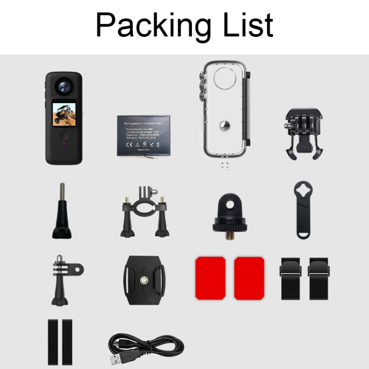 4K HD Touch Dual LCD Screen Handheld Sports Waterproof Camera Outdoor Anti-Shake Diving Camera(DLK-880Q) - HoMEdemic™ 