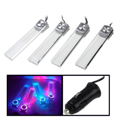 4X Car Illumination Blue Light LED Dash Decoration Lamp, Car LED Dash Decoration Lamp - HoMEdemic™ 
