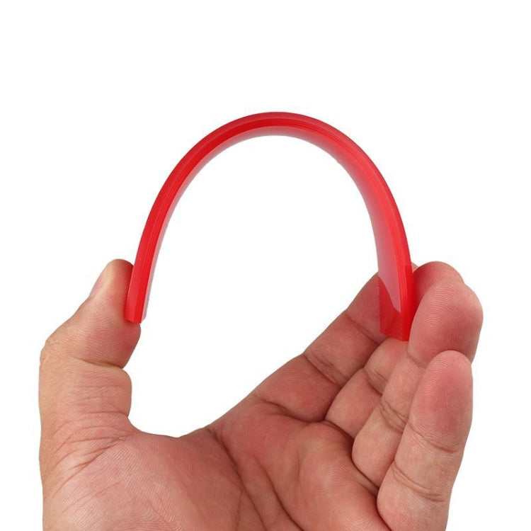 4pcs Car Cleaning Glass Water Film Soft Rubber Scraper, Color: Short Red - HoMEdemic™ 