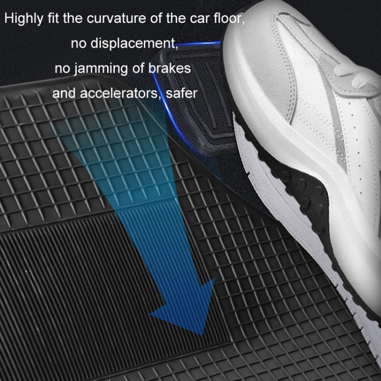 4pcs/Set Car PVC Anti-slip Waterproof Durable Floor Mats(Stripes) - HoMEdemic™ 