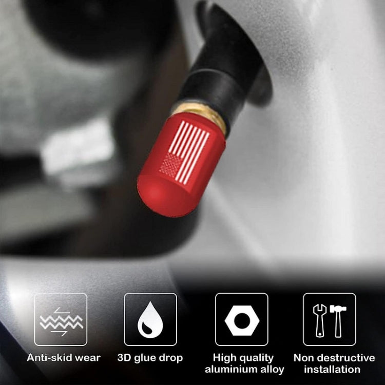 4pcs /Set Car Tire Capsule Aluminum Alloy Screw Dustproof Valves(Red) - HoMEdemic™ 