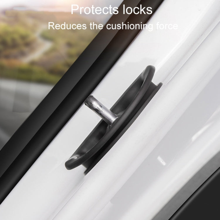 4pcs / Set For Tesla Model 3/Y Door Latch Cover Silent Shock Absorption Locking Clip(Black) - HoMEdemic™ 
