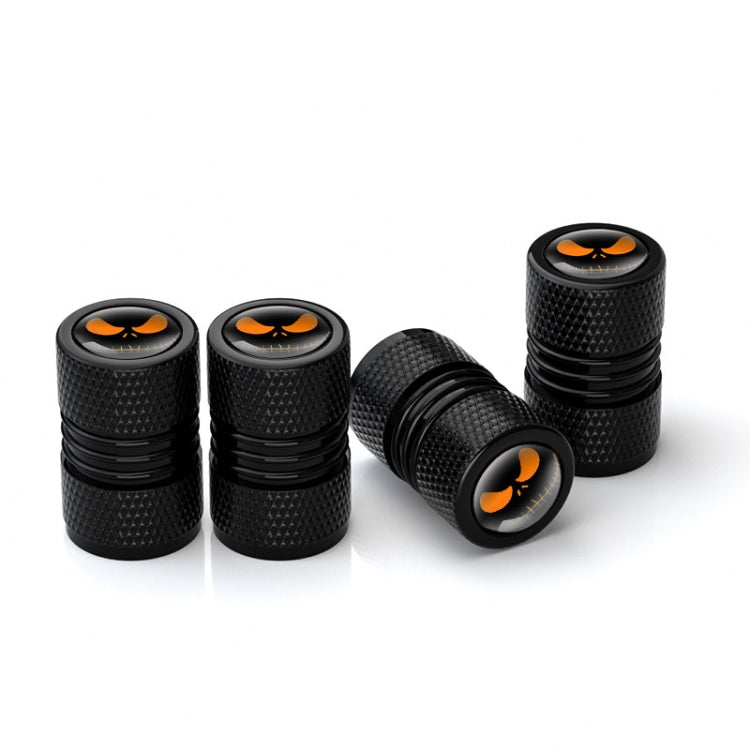 4pcs /Set Lantern Ghost Head Tire Modified Valve Cap(Black) - HoMEdemic™ 