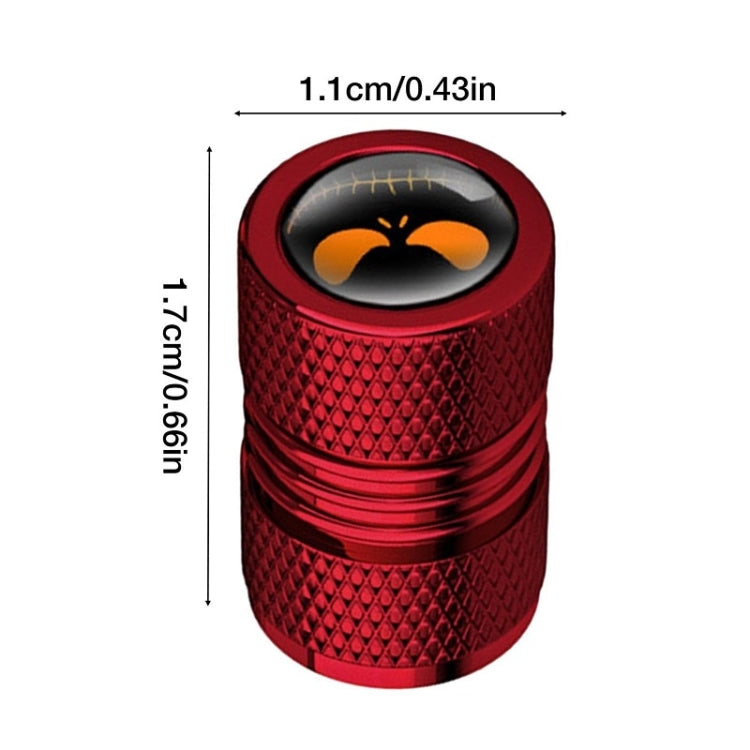 4pcs /Set Lantern Ghost Head Tire Modified Valve Cap(Black) - HoMEdemic™ 