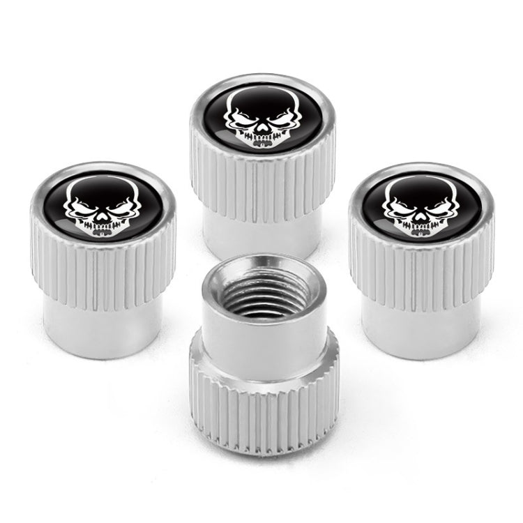 4pcs /Set Skeleton Car Tire Universal Aluminum Valve Cap(Silver) - HoMEdemic™ 