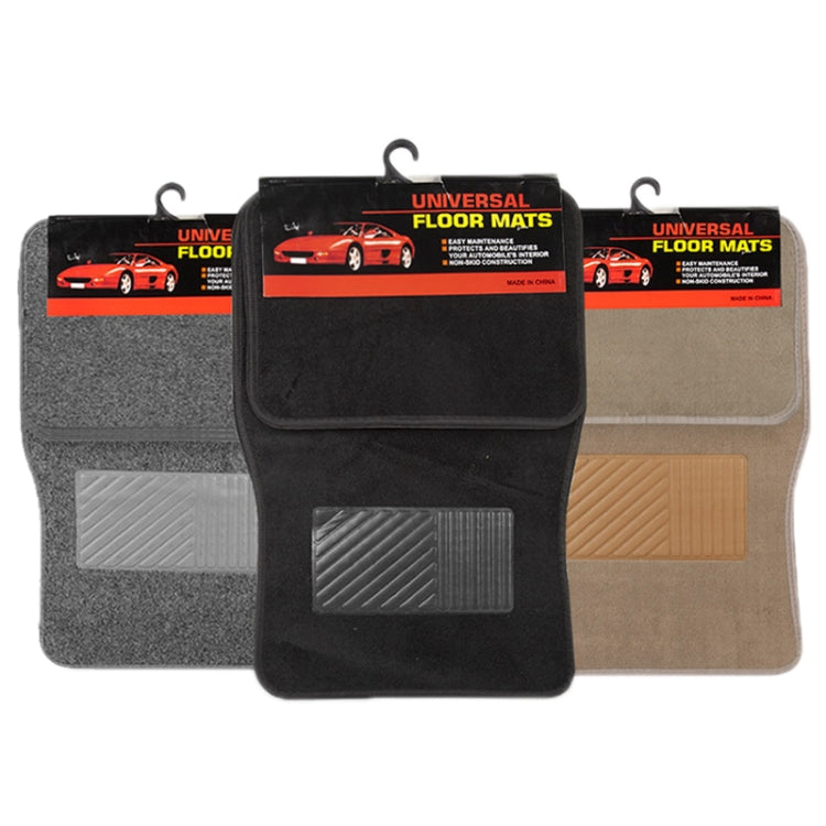 4pcs /Set Universal Car Foot Mats PVC Flocking Pads(Beige) - HoMEdemic™ 