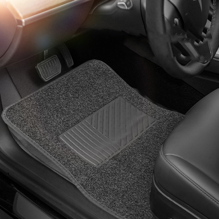 4pcs /Set Universal Car Foot Mats PVC Flocking Pads(Beige) - HoMEdemic™ 