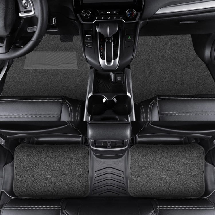 4pcs /Set Universal Car Foot Mats PVC Flocking Pads(Beige) - HoMEdemic™ 