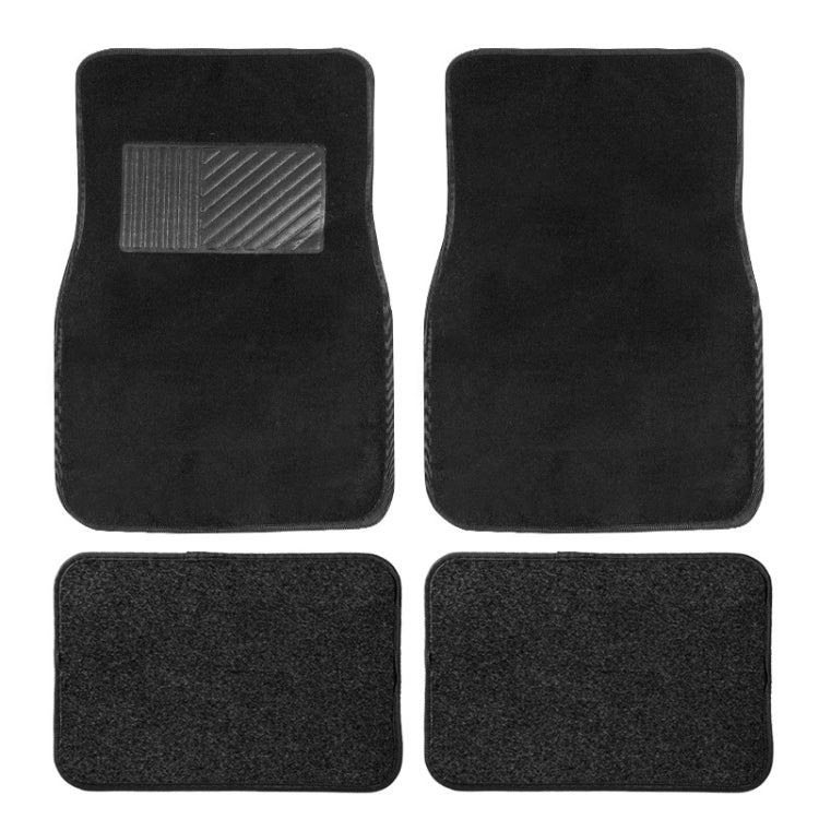4pcs /Set Universal Car Foot Mats PVC Flocking Pads(Black) - HoMEdemic™ 