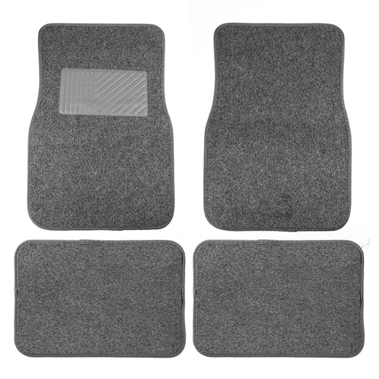 4pcs /Set Universal Car Foot Mats PVC Flocking Pads(Gray) - HoMEdemic™ 