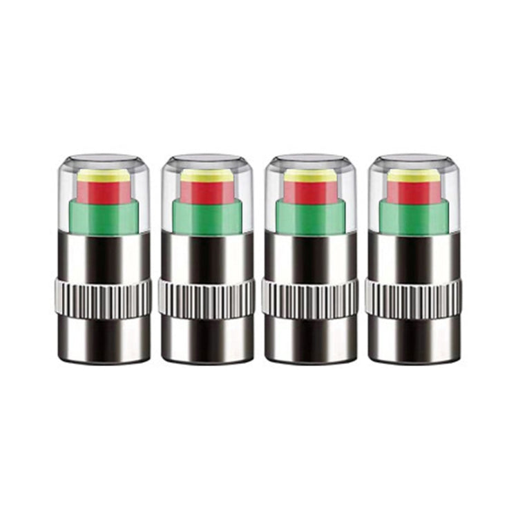 4pcs /Set Vehicle Tire Valve Caps High Precision Tire Pressure Monitoring Warning Cap, Model: Plastic Core - HoMEdemic™ 