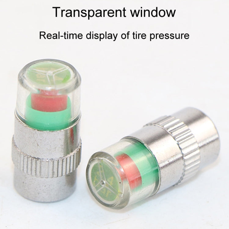 4pcs /Set Vehicle Tire Valve Caps High Precision Tire Pressure Monitoring Warning Cap, Model: Plastic Core - HoMEdemic™ 