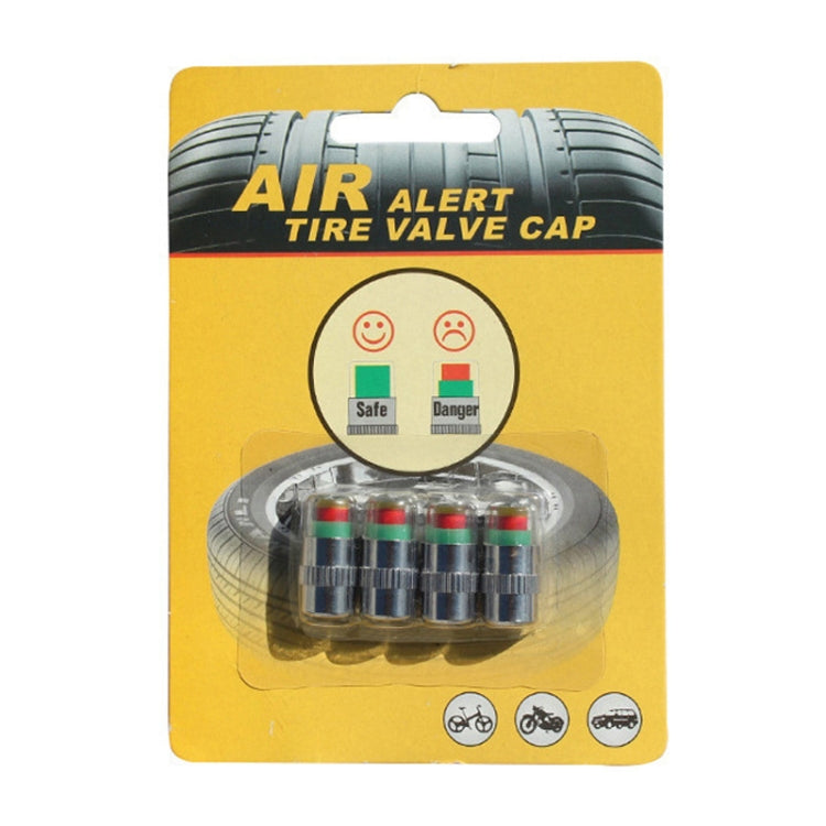 4pcs /Set Vehicle Tire Valve Caps High Precision Tire Pressure Monitoring Warning Cap, Model: Plastic Core - HoMEdemic™ 