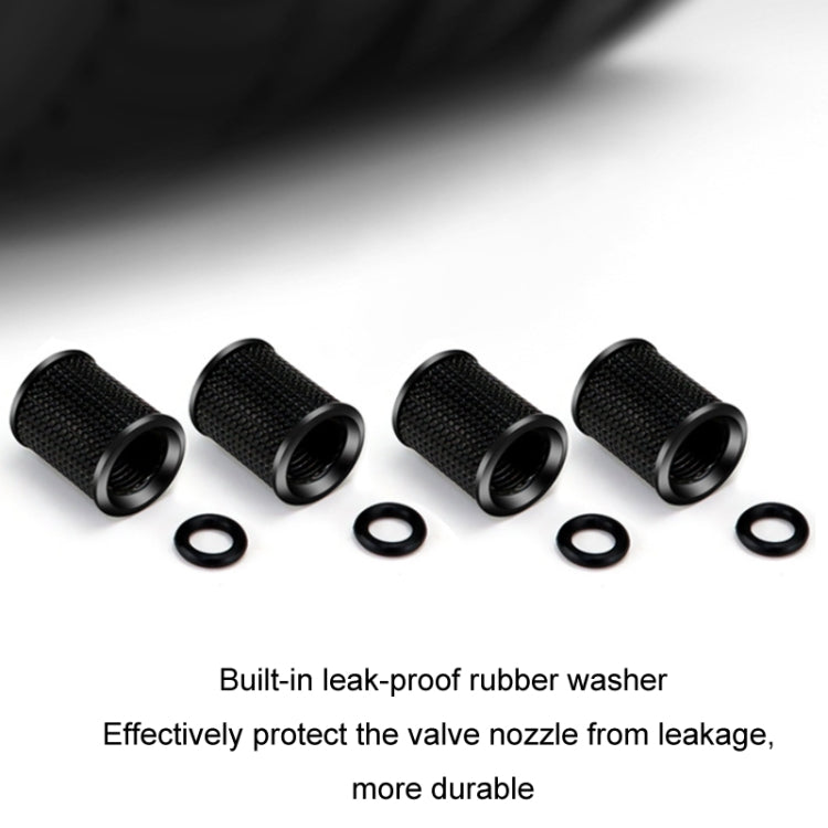 4pcs /Set Zinc Alloy Car Tire Modified Valve Cap(Black) - HoMEdemic™ 
