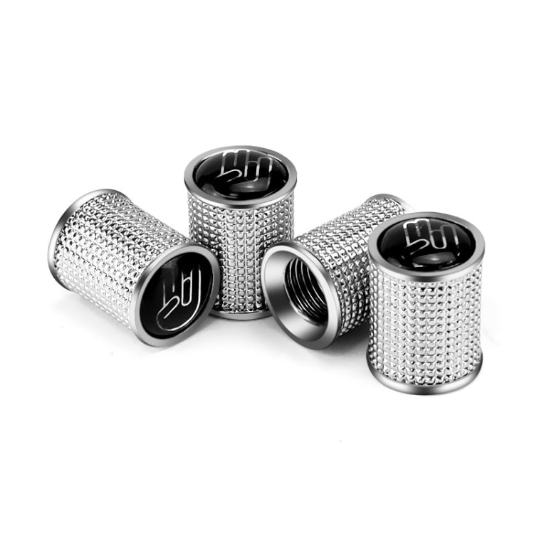 4pcs /Set Zinc Alloy Car Tire Modified Valve Cap(Silver) - HoMEdemic™ 