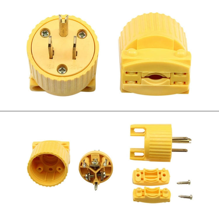 5-15P 125V Detachable Plug Adapter 15A Tripolar Power Adapter, US Plug - HoMEdemic™ 