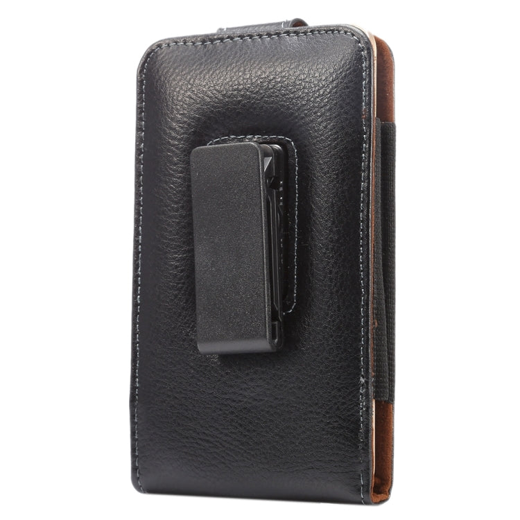 5.5 inch Litchi Texture Vertical Flip Upright Genuine Leather Case / Waist Bag with Rotatable Back Splint for Huawei P9 Plus & Honor 7i & Honor 6 Plus, Galaxy Note 3 & Note 2, etc - HoMEdemic™ 