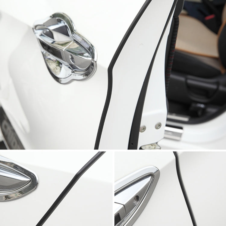 5.6m Car Decorative Strip Rubber Chrome Decoration Strip Door Seal Window Seal, 5.6m Black, 5.6m Red, 5.6m Transparent - HoMEdemic™ 