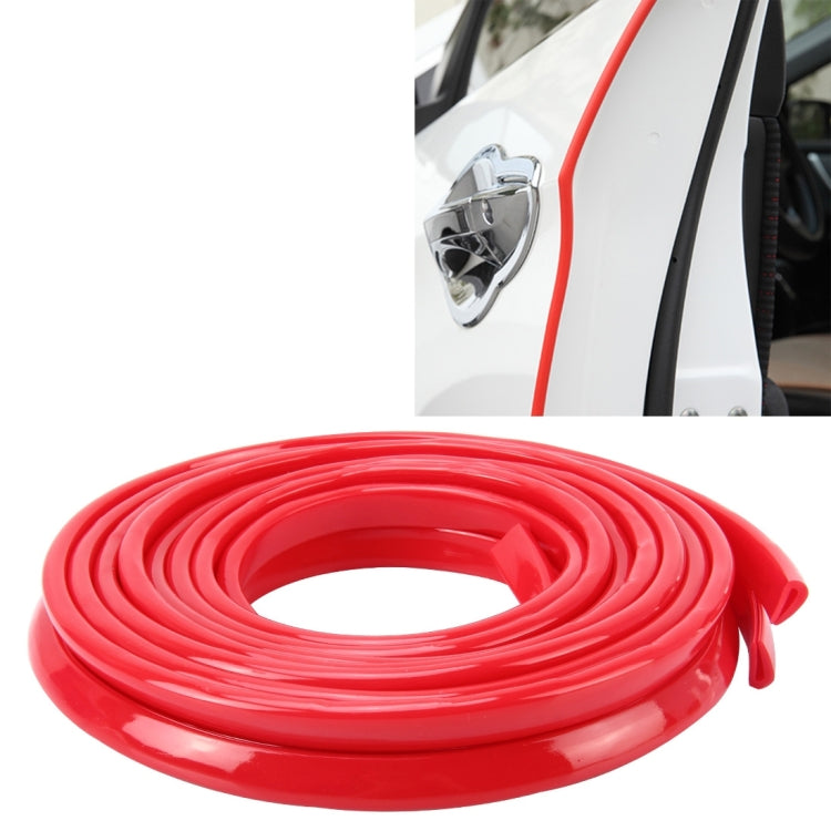 5.6m Car Decorative Strip Rubber Chrome Decoration Strip Door Seal Window Seal, 5.6m Black, 5.6m Red, 5.6m Transparent - HoMEdemic™ 