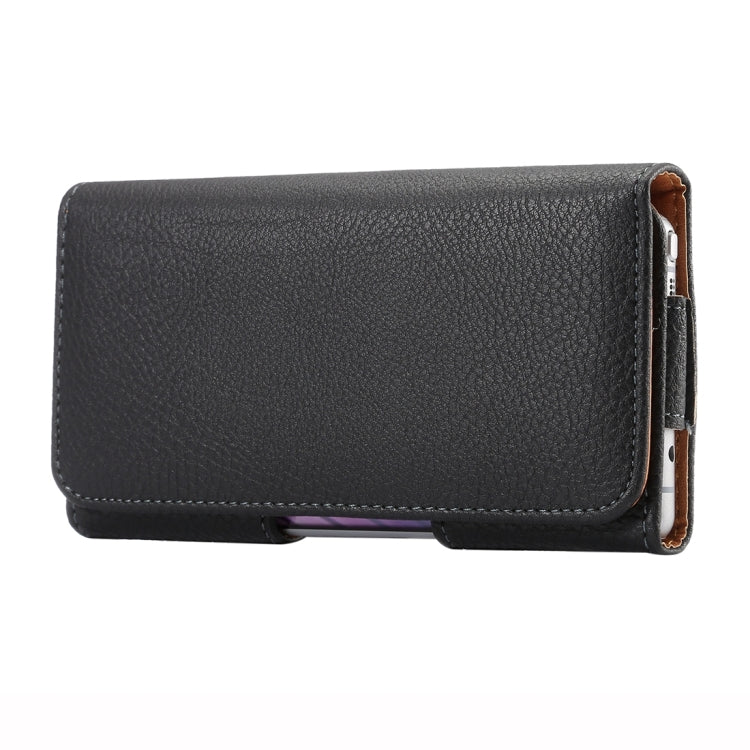5.7 inch Litchi Texture Vertical Flip Thwartwise Leather Case / Waist Bag for Galaxy S8+ / S9+ / Note 8, iPhone 8 Plus / 7 Plus(Black), For Galaxy Note 5 & Galaxy S7 Plus & Galaxy Note 4 / N910 - HoMEdemic™ 