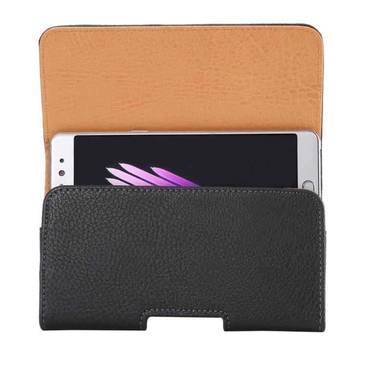 5.7 inch Litchi Texture Vertical Flip Thwartwise Leather Case / Waist Bag for Galaxy S8+ / S9+ / Note 8, iPhone 8 Plus / 7 Plus(Black), For Galaxy Note 5 & Galaxy S7 Plus & Galaxy Note 4 / N910 - HoMEdemic™ 