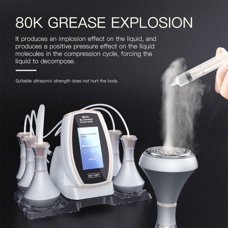 5 In 1 80K Ultrasonic Cavitation Vacuum Radio Frequency Lipo Slimming Machine US Plug(Golden Edge) - HoMEdemic™ 