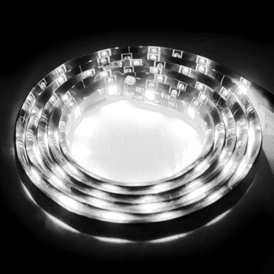 5 PCS 1.7W 60 LED 3528 SMD Waterproof Flexible Car Strip Light, DC 12V, Length: 1m, White Light, Blue Light - HoMEdemic™ 