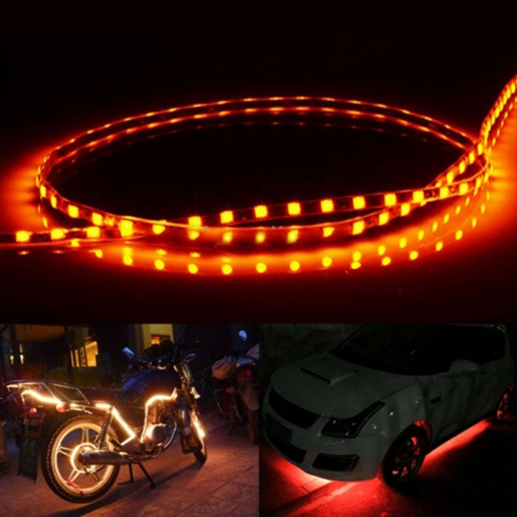 5 PCS 45 LED 3528 SMD Waterproof Flexible Car Strip Light for Car Decoration, DC 12V, Length: 90cm, 90cm+yellow, 90cm+pink, 90cm+green, 90cm+ice blue, 90cm+blue, 90cm+red, 90cm+white - HoMEdemic™ 