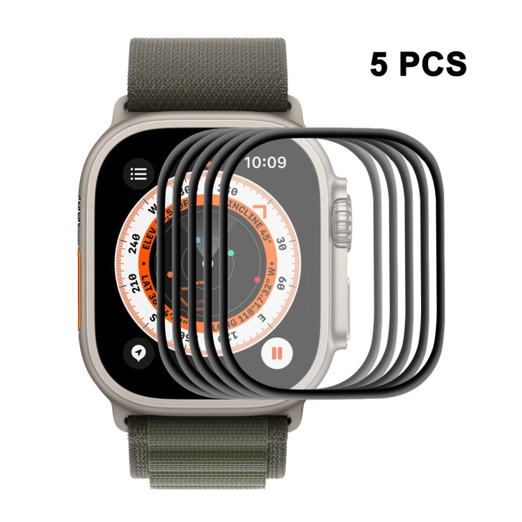 5 PCS ENKAY 3D Soft PC Edge PMMA Screen Film For Apple Watch Ultra / Ultra 2 / Ultra 3 49mm - HoMEdemic™ 