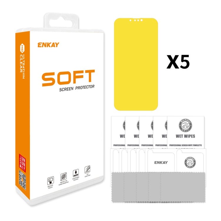 5 PCS ENKAY Full Glue Explosion-proof Hydrogel Film For iPhone 13 mini - HoMEdemic™ 