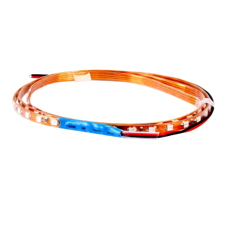 5 PCS Flow Style 45 LED 3528 SMD Waterproof Flexible Car Strip Light for Car Decoration, DC 12V, Length: 90cm, 90cm Blue, 90cm Pink, 90cm Green, 90cm Ice blue, 90cm Red, 90cm White, 90cm Yellow - HoMEdemic™ 