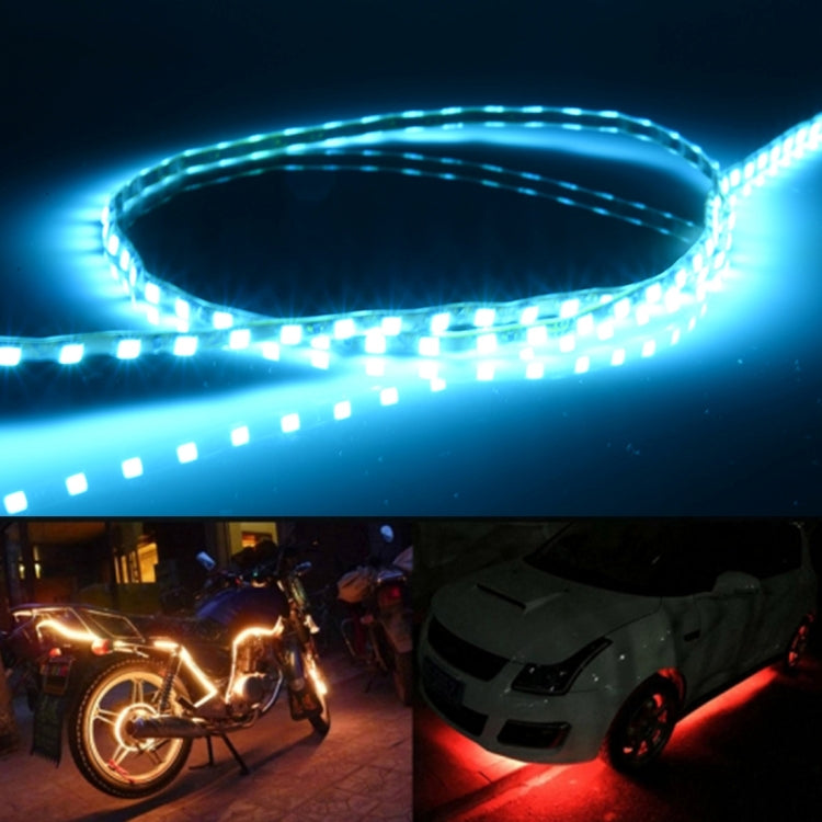 5 PCS Flow Style 45 LED 3528 SMD Waterproof Flexible Car Strip Light for Car Decoration, DC 12V, Length: 90cm, 90cm Blue, 90cm Pink, 90cm Green, 90cm Ice blue, 90cm Red, 90cm White, 90cm Yellow - HoMEdemic™ 