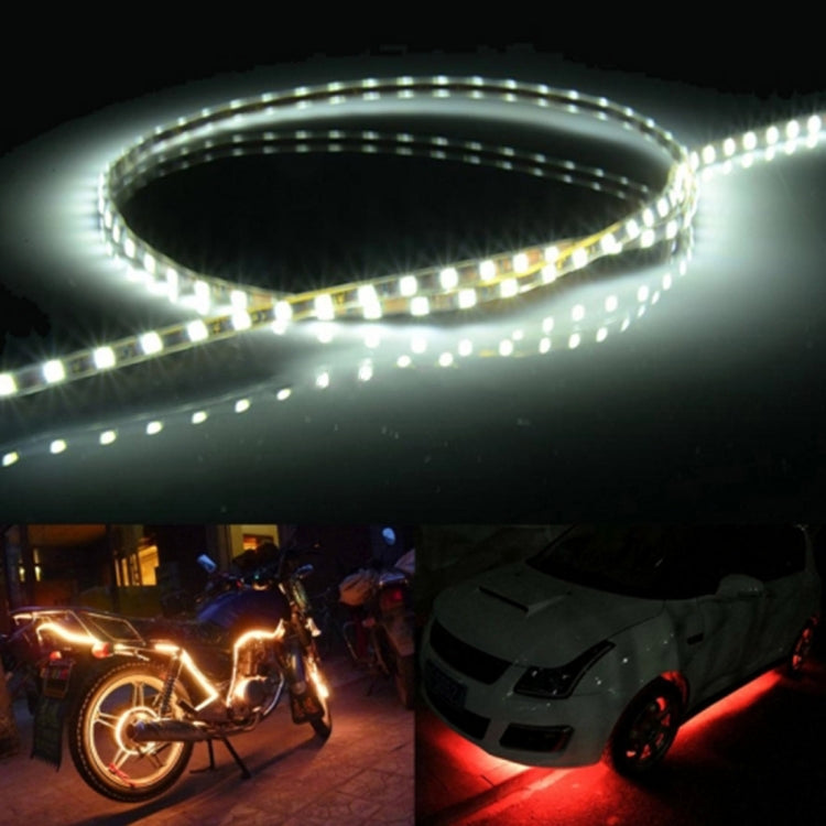 5 PCS Flow Style 45 LED 3528 SMD Waterproof Flexible Car Strip Light for Car Decoration, DC 12V, Length: 90cm, 90cm Blue, 90cm Pink, 90cm Green, 90cm Ice blue, 90cm Red, 90cm White, 90cm Yellow - HoMEdemic™ 