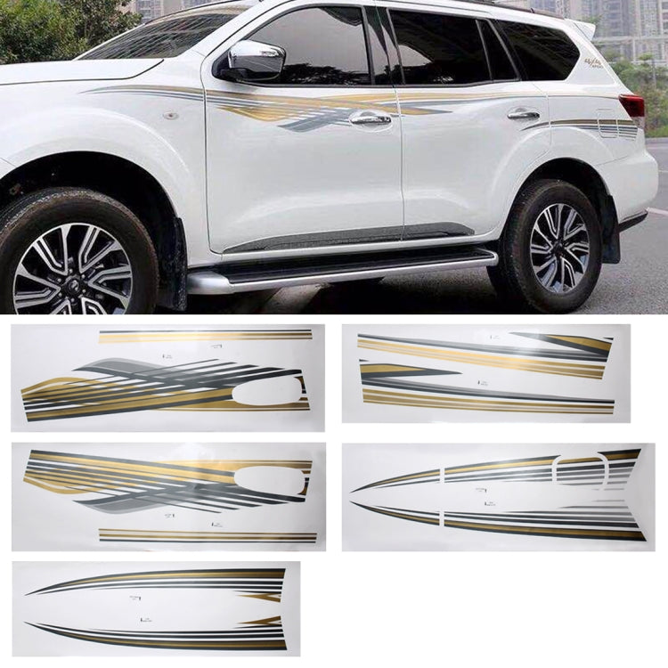 5 PCS SUV Body Decorative Strip Brand Car Streamline Shining Sticker for Nissan TERRA 2019, For Nissan TERRA 2019 - HoMEdemic™ 