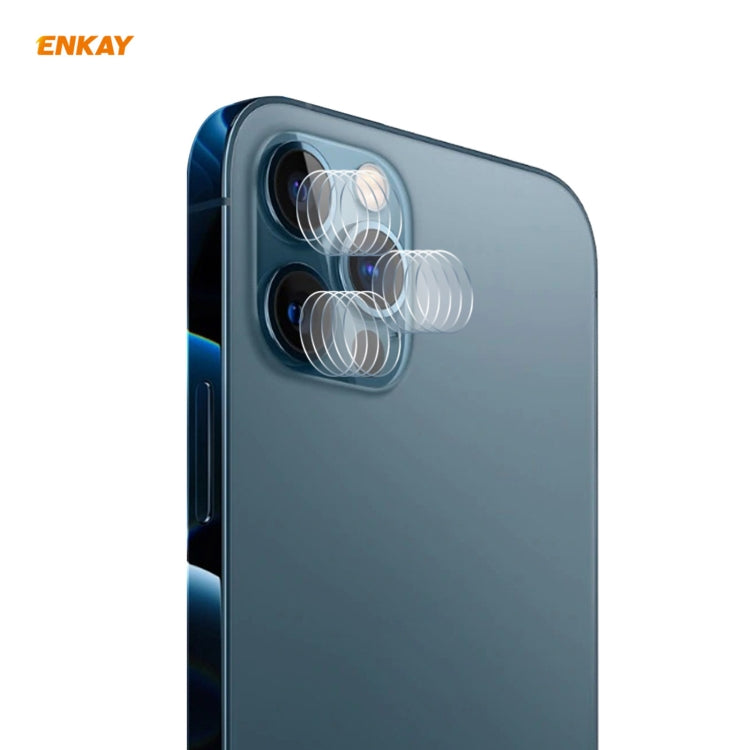 5 Set For iPhone 12 Pro / 12 Pro Max ENKAY Hat-Prince 0.2mm 9H 2.15D Round Edge Rear Camera Lens Tempered Glass Film 3pcs/Set - HoMEdemic™ 