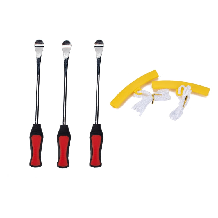 5 in 1 Car / Motorcycle Tire Repair Tool Spoon Tire Spoons Lever Tire Changing Tools with Yellow Tyre Protector, A2978 5 in 1 - HoMEdemic™ 