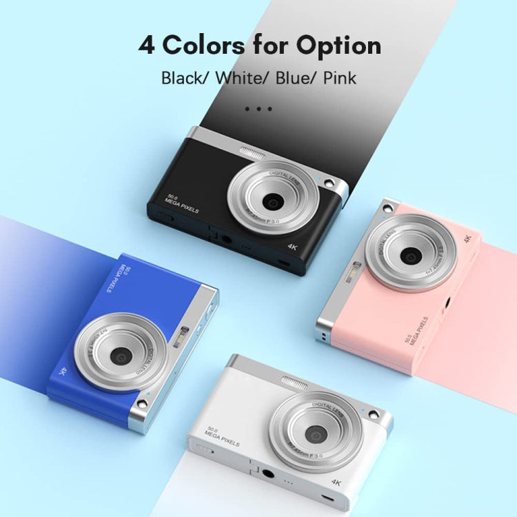 50 MP HD Camera 4K Video Retro Vlog Self-Shooting Camera(White) - HoMEdemic™ 