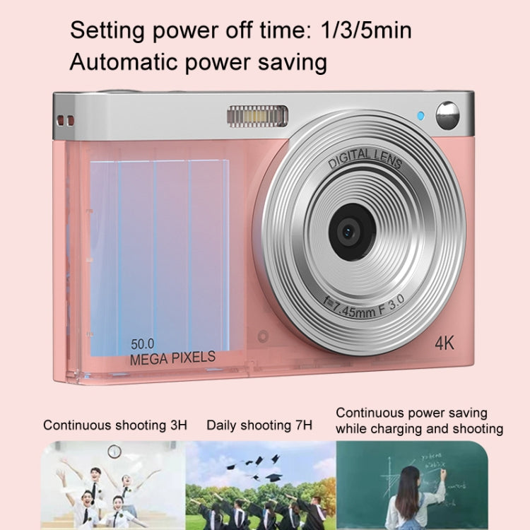 50 MP HD Camera 4K Video Retro Vlog Self-Shooting Camera(White) - HoMEdemic™ 