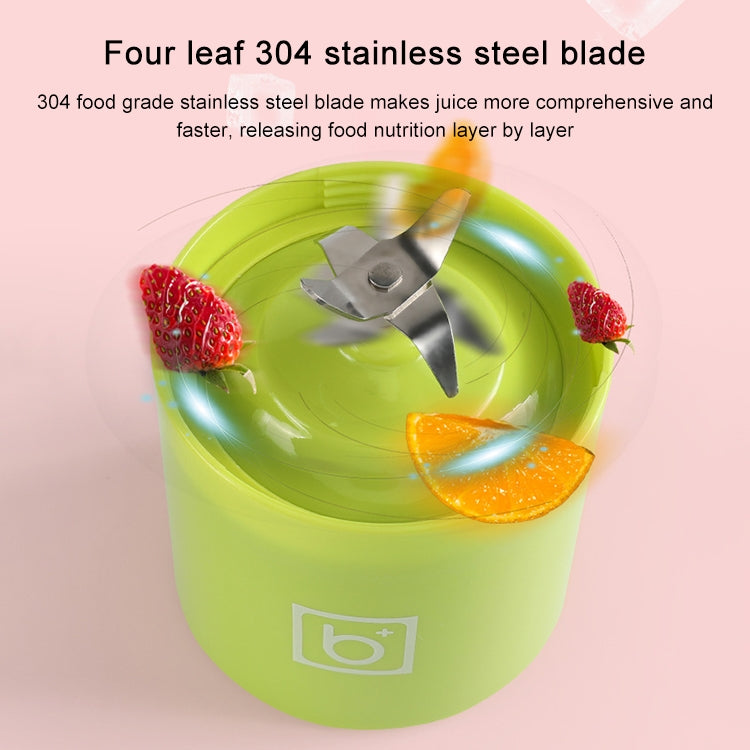 500ml Mini Portable Electric Juicer Cup USB Rechargeable Juicer Blender Maker Shaker Squeezers Fruit Orange Juice Extractor(Pink) - HoMEdemic™ 