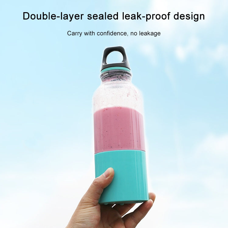 500ml Mini Portable Electric Juicer Cup USB Rechargeable Juicer Blender Maker Shaker Squeezers Fruit Orange Juice Extractor(Pink) - HoMEdemic™ 