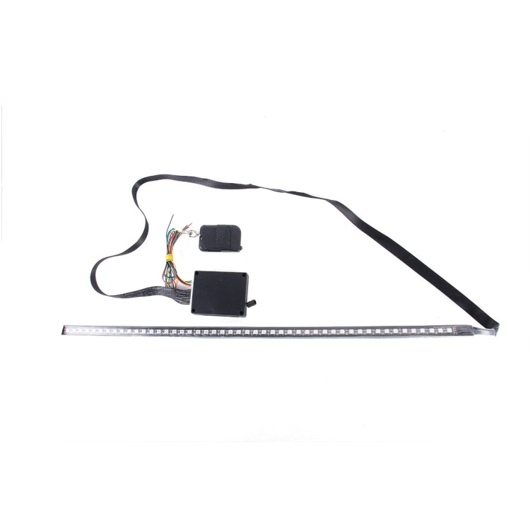 5050 20W 48 LED RGB Car Truck Remote Colorful Knight Rider LED Strobe Scanner Flash Strip Light, DC 12V  Cable Length: 130cm, 0 - HoMEdemic™ 