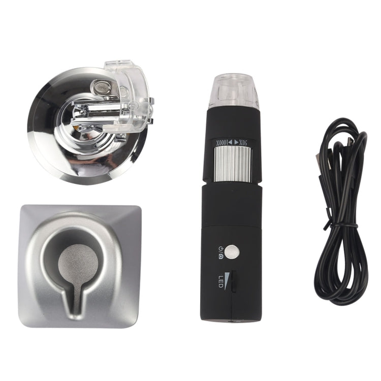 50X~1000X Magnifier HD Image Sensor 1920x1080P USB WiFi Digital Microscope with 8 LED & Professional Stand - HoMEdemic™ 