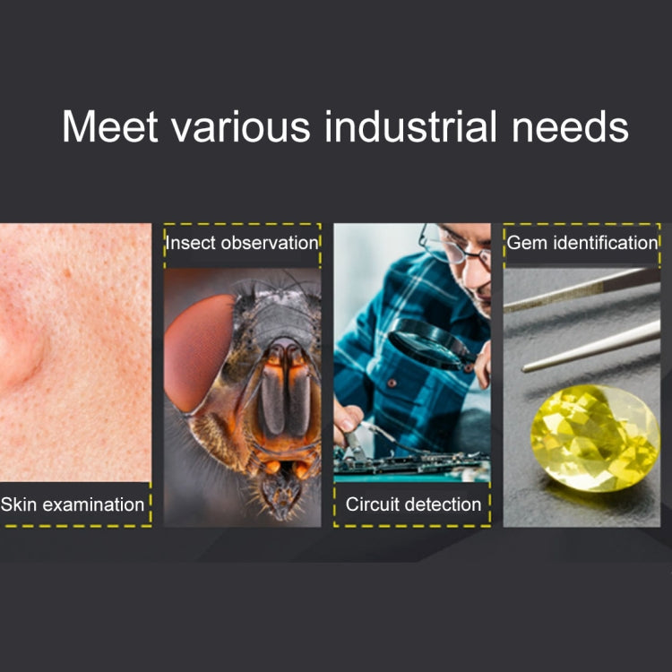 50X~1000X Magnifier HD Image Sensor 1920x1080P USB WiFi Digital Microscope with 8 LED & Professional Stand - HoMEdemic™ 