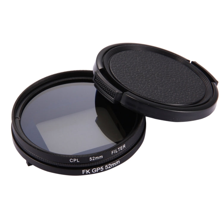 52mm 3 in 1 Round Circle CPL Lens Filter with Cap for GoPro HERO7 Black/6 /5 - HoMEdemic™ 