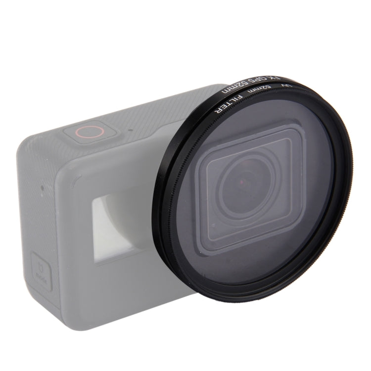 52mm 3 in 1 Round Circle UV Lens Filter with Cap for GoPro HERO7 Black/6 /5 - HoMEdemic™ 