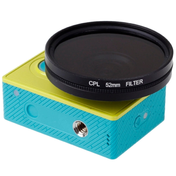 52mm CPL Filter Circular Polarizer Lens Filter with Cap for Xiaomi Xiaoyi 4K+ / 4K, Xiaoyi Lite, Xiaoyi  Sport Camera - HoMEdemic™ 